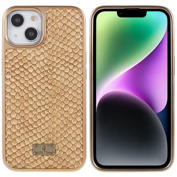 Coque iPhone 14 Plus Revêtue Fierre Shann Galvanisé - Peau de Serpent