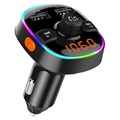 Chargeur Voiture Rapide & Émetteur FM Bluetooth T45Q - Noir