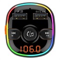 Chargeur Voiture Rapide & Émetteur FM Bluetooth BC52L - Noir