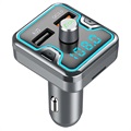 Chargeur Voiture Rapide & Émetteur FM Bluetooth T45Q - Noir