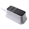 Chargeur de Bureau USB 8 ports avec Moniteur LED - Blanc