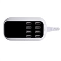 Chargeur de Bureau USB 8 ports avec Moniteur LED - Blanc