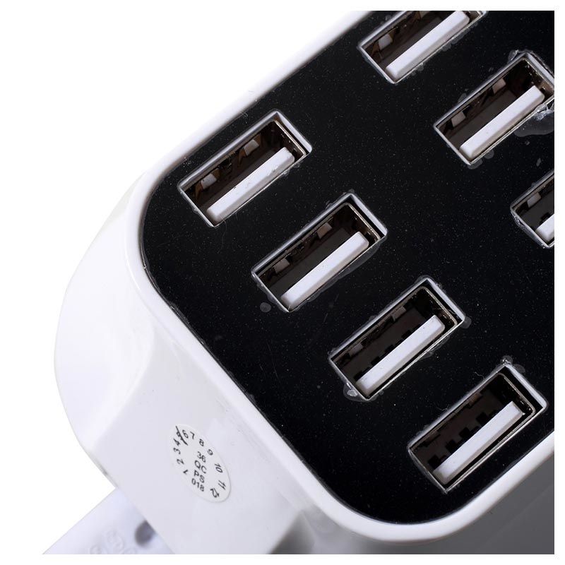 Station de charge USB, ORIEMAC 60W 8 Port Concentrateur de charge USB