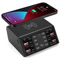 Fast Charging Station with Wireless Charger 838W - Black