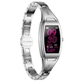 Montre Intelligente Étanche pour Femme avec Fréquence Cardiaque - Argent