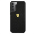 Coque Samsung Galaxy S21 5G Ferrari On Track Perforated - Noire