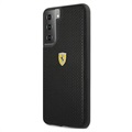 Coque Samsung Galaxy S21 5G Ferrari On Track Perforated - Noire