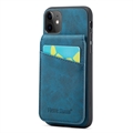 Coque Hybride iPhone 11 avec Revêtement Fierre Shann avec Porte-Cartes et Support