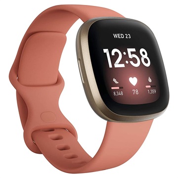 Smartwatch avec GPS Fitbit Versa 3 - Rose / Doré