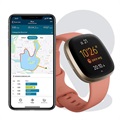 Smartwatch avec GPS Fitbit Versa 3 - Rose / Doré