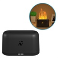 Flame Simulation Air Humidifier & Aroma Diffuser - Black