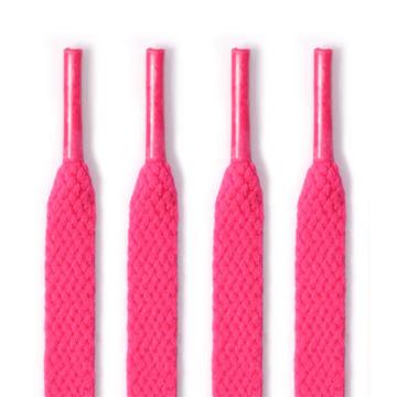 Lacets plats en polyester - 120cm - Rose