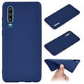 Coque Huawei P30 en Silicone - Flexible et Mate - Bleu