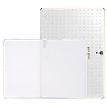 Coque Samsung Galaxy Tab S 10.5 Flexible en TPU Mat - Blanc Givré