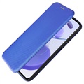 Étui à Rabat Xiaomi Mi 11 Lite 5G - Fibre de Carbone - Bleu