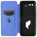 Étui à Rabat Asus ROG Phone 5 - Fibre de Carbone - Bleu