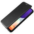 Étui à Rabat Samsung Galaxy A22 4G - Fibre de Carbone - Noir