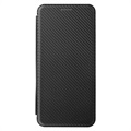 Étui à Rabat Samsung Galaxy M33 - Fibre de Carbone - Noir