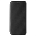 Étui à Rabat Samsung Galaxy S21 FE 5G - Fibre de Carbone - Noir