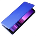 Étui à Rabat Sony Xperia 1 III - Fibre de Carbone - Bleu