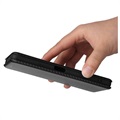 Étui à Rabat Sony Xperia 10 IV avec Porte-Cartes - Fibre de Carbone - Noir