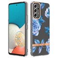 Coque Samsung Galaxy A53 5G en TPU - Série Flower - Pivoine Bleue