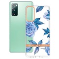 Coque Samsung Galaxy S20 FE en TPU - Série Flower - Pivoine Bleue