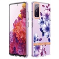 Coque Samsung Galaxy S20 FE en TPU - Série Flower - Bégonia Violet