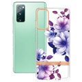 Coque Samsung Galaxy S20 FE en TPU - Série Flower - Bégonia Violet