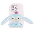 Coque Hybride iPhone 13 Pro - Fluffy Plush - Pingouin Bleu