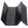 Clavier Bluetooth Pliable et Support de Bureau - Noir