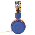 Foldable On-Ear Stereo Kids Headphones B2 - 3.5mm - Orange / Blue