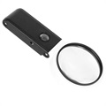 Loupe Pliante avec Lumière UV et LED 7018A - Noir / Blanc