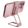 Béquille De Téléphone De Bureau En Métal Pliante Support De Clip Arrière De Téléphone Portable En Alliage De Zinc Rotatif À 360 Degrés