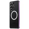 Coque Hybride Samsung Galaxy S23 Ultra 5G Magnétique Galvanisé - Violete