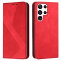 Étui Portefeuille Samsung Galaxy S23 Ultra 5G - Business Style - Rouge