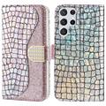 Etui Portefeuille Samsung Galaxy S23 Ultra 5G - Série Croco Bling