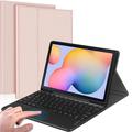 Pour Samsung Galaxy Tab S6 Lite 2020/2022/2024 Clavier Bluetooth Avec Pavé Tactile, Housse En Cuir PU Avec Porte-stylo - Rose