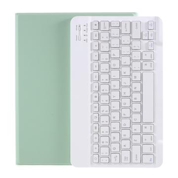 Étui Clavier Bluetooth pour iPad Air 2022/2020 avec Fente pour Stylet - Vert Clair