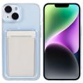 Coque en TPU iPhone 14 Plus avec porte-cartes - Transparente