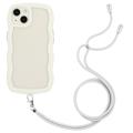 Coque Hybride Wavy Edge iPhone 14 Plus avec Lanière