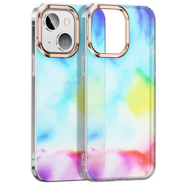 Coque Hybride iPhone 14 Plus Watercolor Glitter