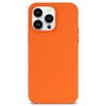 Coque iPhone 14 Pro en Silicone Magnétique (Emballage ouvert - Bulk) - Orange