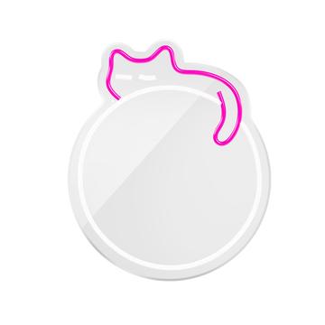 Forever Light Miroir Néon LED - Chat endormi