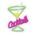 Forever Plexi Neon LED Light - Cocktails - Rose / Vert