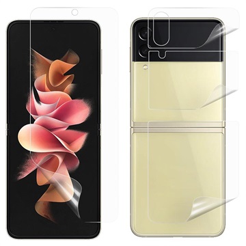 Set de Protecteurs de TPU Full Cover Samsung Galaxy Z Flip3 5G - Clair