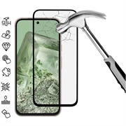 Protecteur d’Écran Google Pixel 8a en Verre Trempé Full Cover - Bord Noir