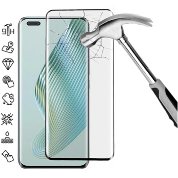Protecteur d’Écran - 9H - Honor Magic5 Pro en Verre Trempé Full Cover - Bord Noir