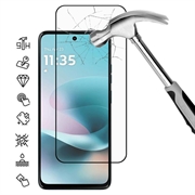Protecteur d'écran Motorola Moto G67 Power en verre trempé Couverture complète - 9H - Bord noir