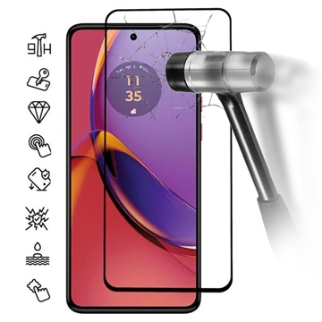 Protecteur d’Écran Motorola Moto G84 en Verre Trempé Full Cover - Bord Noir